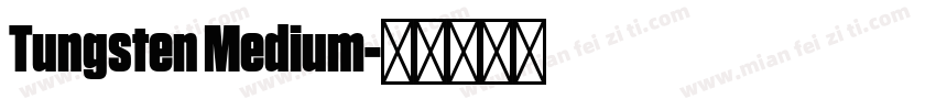 Tungsten Medium字体转换